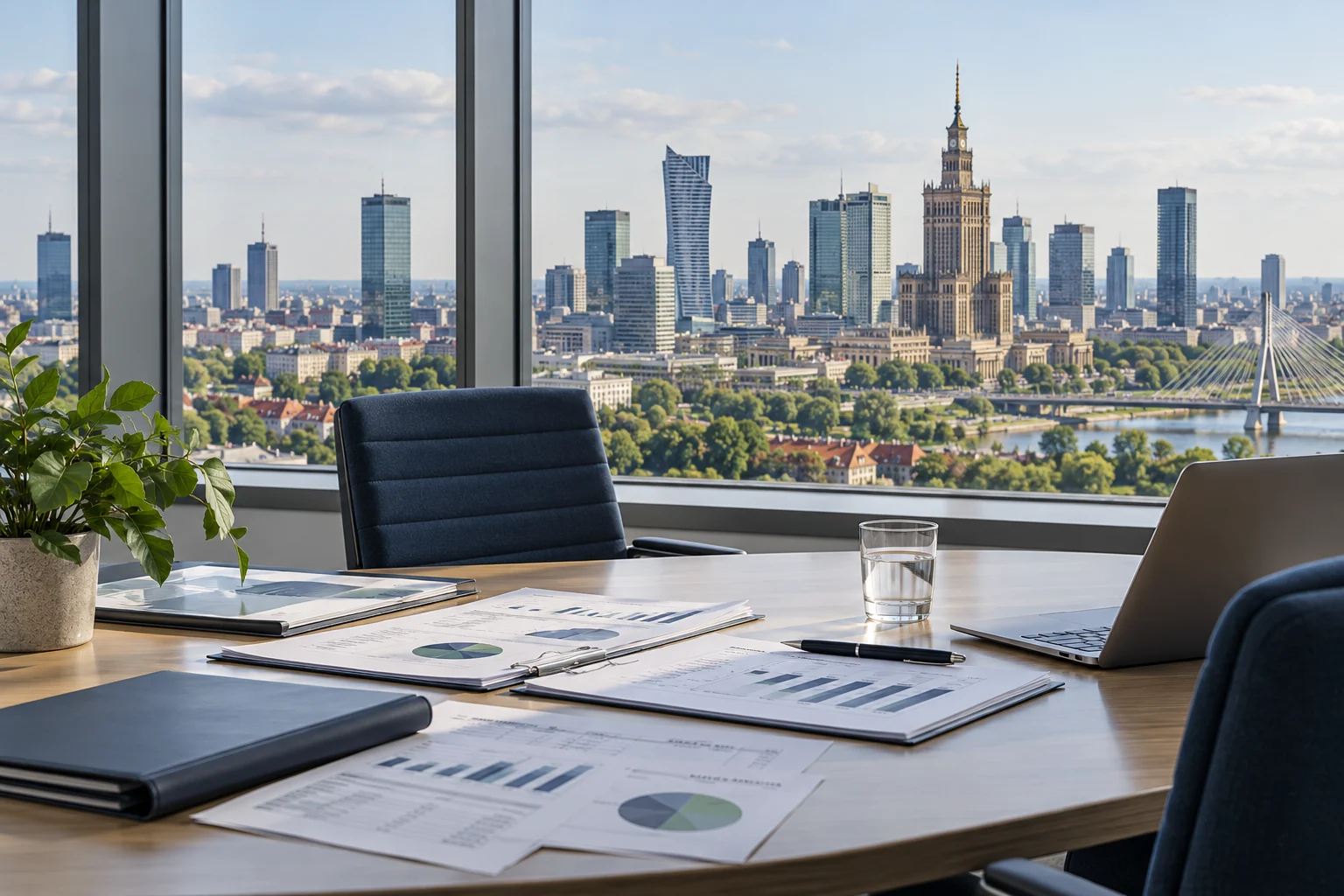 Ilustracyjny widok miasta warszawa w kontekście usług audytowych